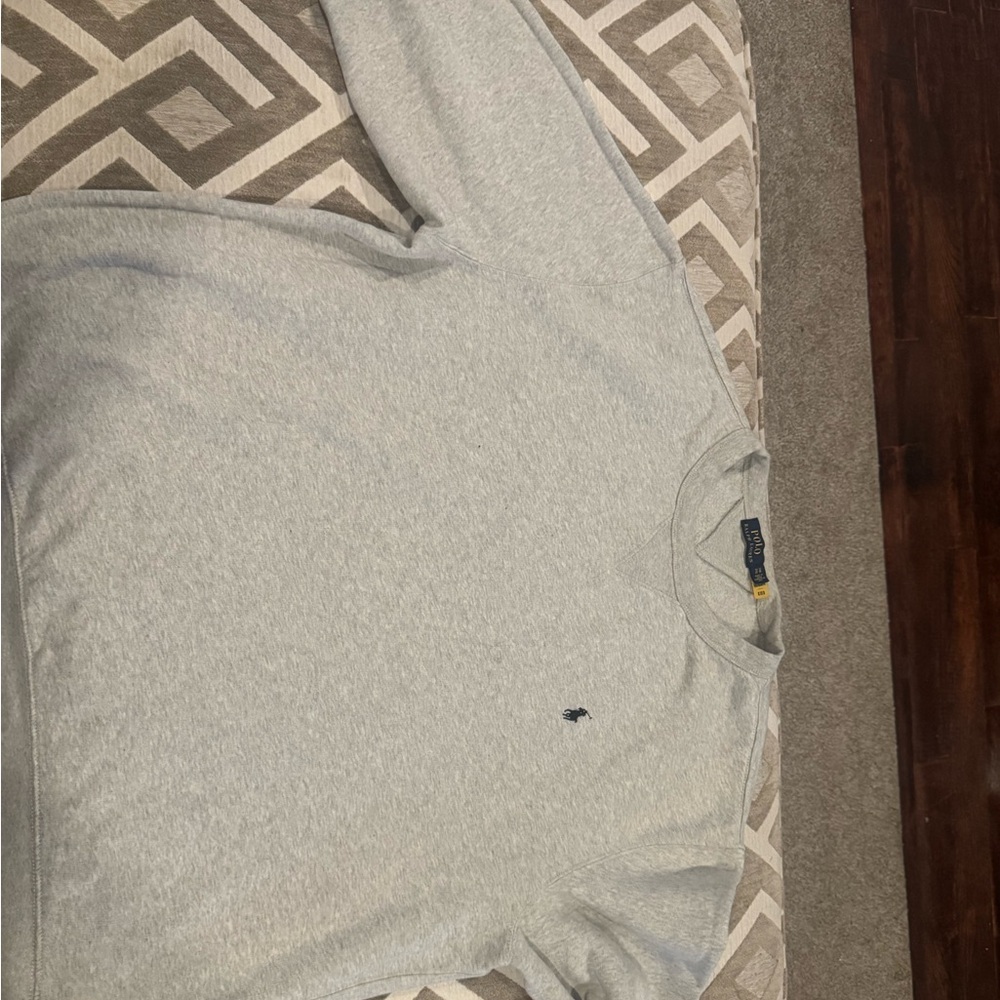 Polo by Ralph Lauren Light Gray Crewneck Sweatshirt with Navy Pony